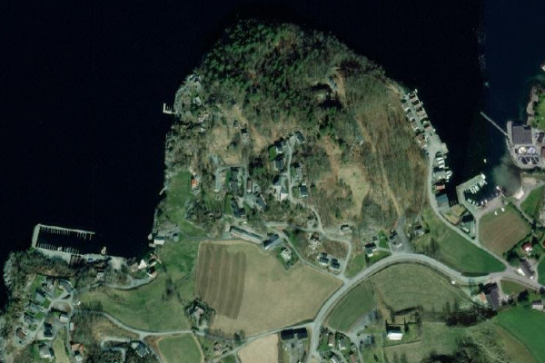 Immagine satellitare dei dintorni di Fister · costa