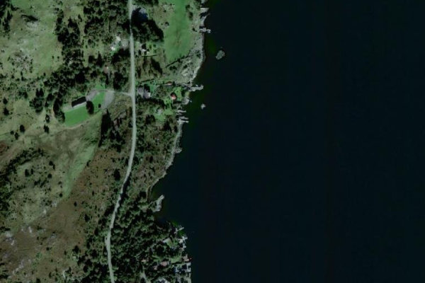 Immagine satellitare dei dintorni di Austnes · costa