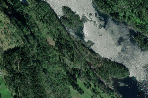 Immagine satellitare dei dintorni di Bjørgo · costa