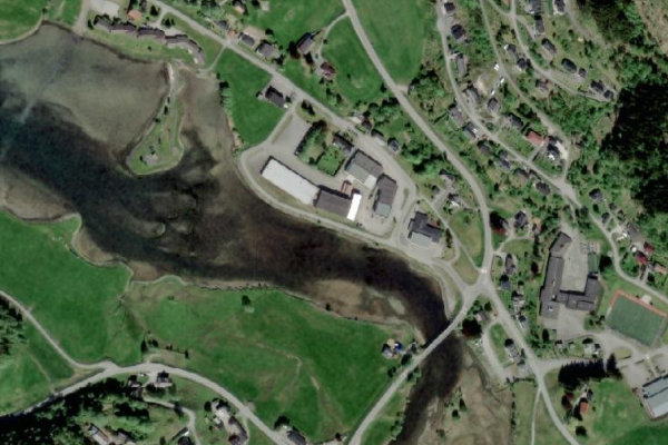 Immagine satellitare dei dintorni di Åheim · costa