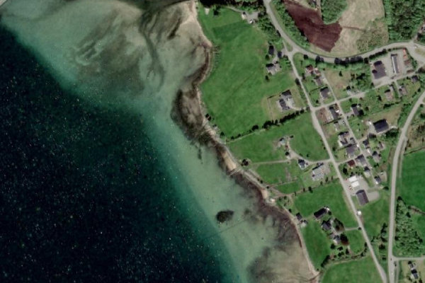 Immagine satellitare dei dintorni di Fiskå · costa