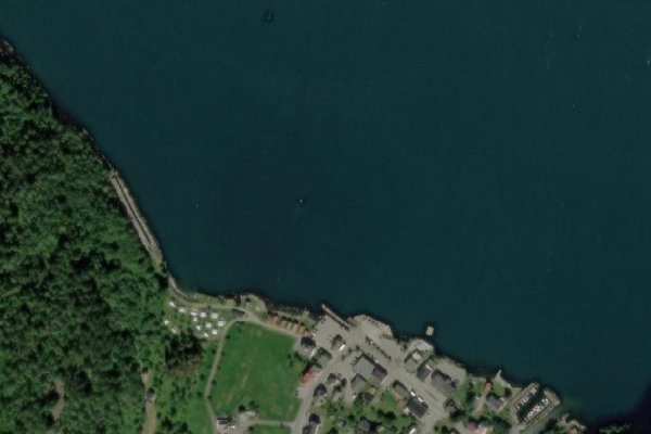 Immagine satellitare dei dintorni di Eidsdal · costa