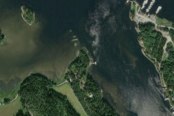 Immagine satellitare dei dintorni di Bangsund Småbåthavn