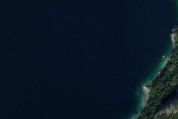 Immagine satellitare dei dintorni di Korsnesstrømmen
