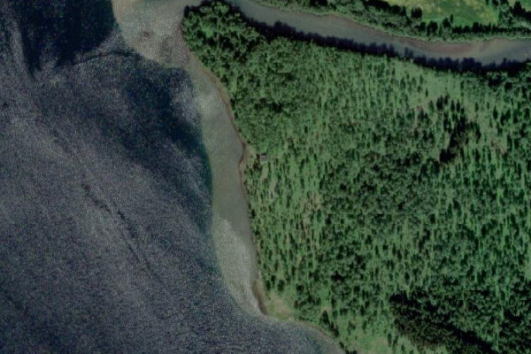 Immagine satellitare dei dintorni di Finnset · costa