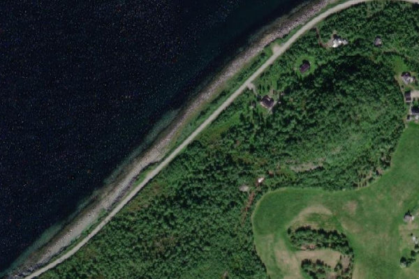 Immagine satellitare dei dintorni di Neverfjorden