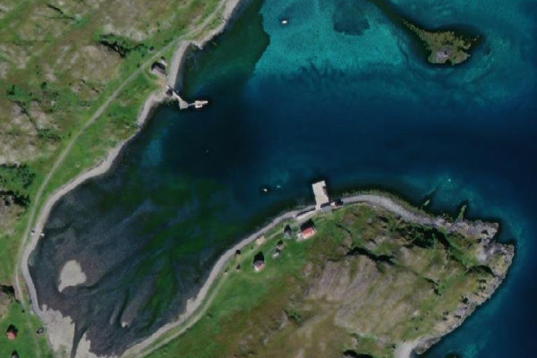 Immagine satellitare dei dintorni di Langfjordnes