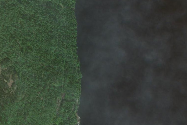 Immagine satellitare dei dintorni di Botnen · costa