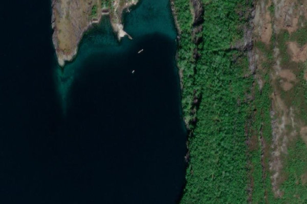 Immagine satellitare dei dintorni di Morsdalsosen