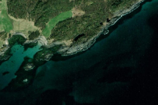 Immagine satellitare dei dintorni di Steilo · costa