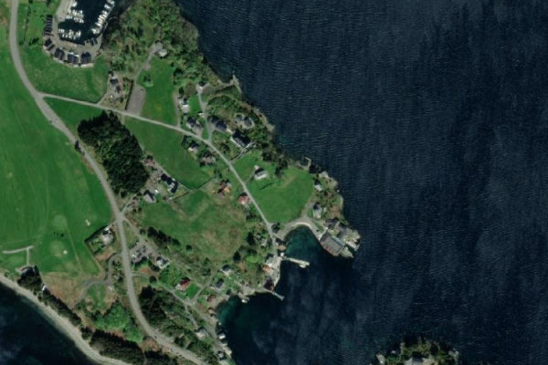 Immagine satellitare dei dintorni di Herdla