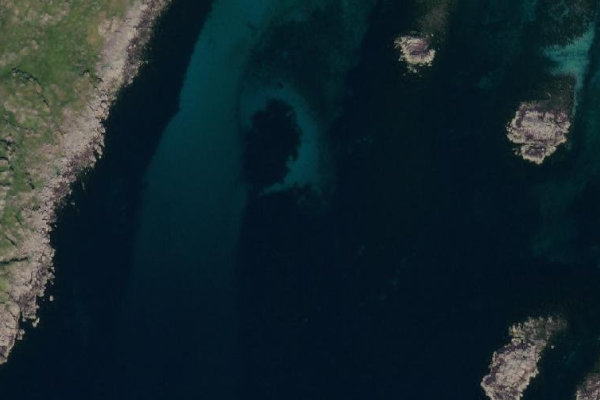 Immagine satellitare dei dintorni di Duken · costa