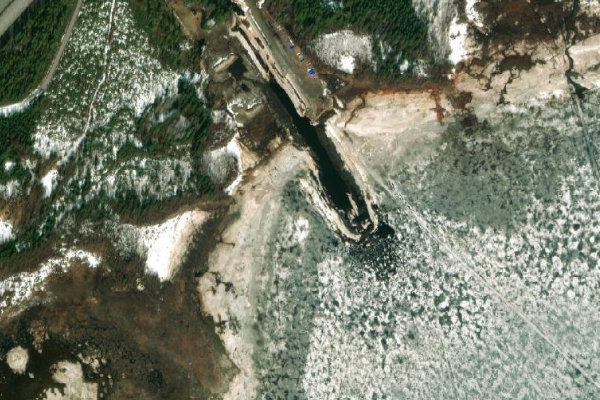 Immagine satellitare dei dintorni di Kinnbäcks småbåtshamn
