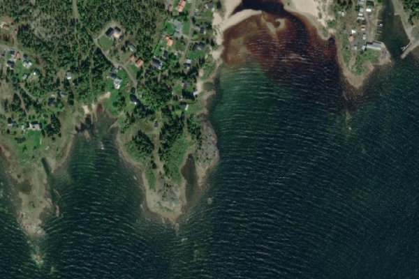 Immagine satellitare dei dintorni di Bergsviken