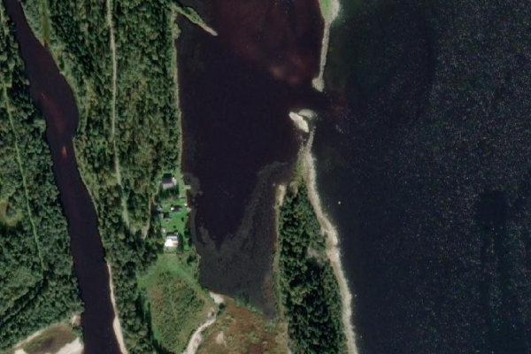 Immagine satellitare dei dintorni di Hörnefors · costa