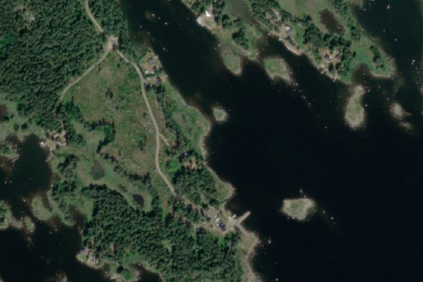 Immagine satellitare dei dintorni di Maråker · costa