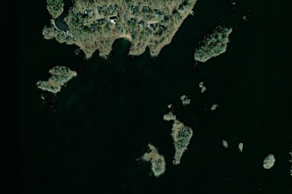Immagine satellitare dei dintorni di Väbynäs Badplats