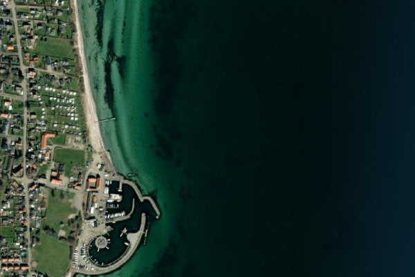 Immagine satellitare dei dintorni di Lundeborg Havn