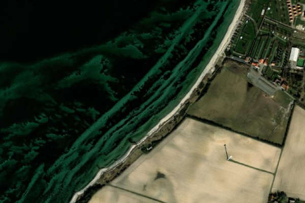 Immagine satellitare dei dintorni di Skovhuse · costa