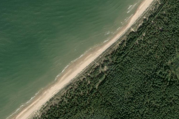 Immagine satellitare dei dintorni di Sunkuri · costa