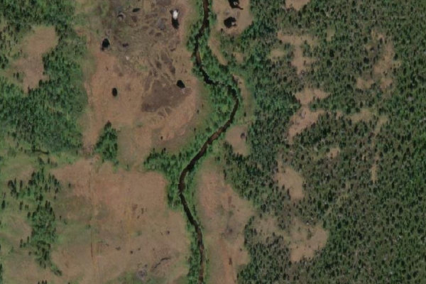 Immagine satellitare dei dintorni di Forfjordelva
