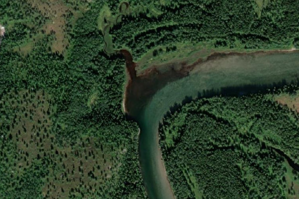 Immagine satellitare dei dintorni di Åbjøra