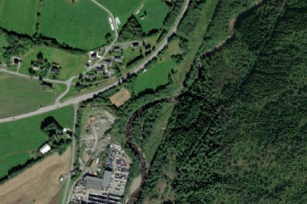 Immagine satellitare dei dintorni di Ørskogelva