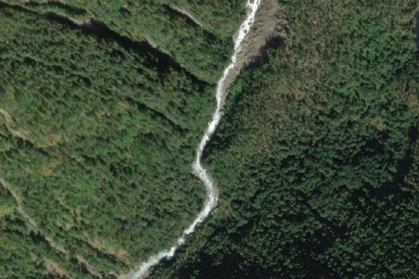 Immagine satellitare dei dintorni di Mørkriselvi
