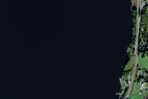 Immagine satellitare dei dintorni di Krøderen – Gulsvik