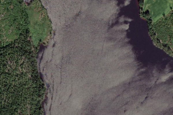 Immagine satellitare dei dintorni di Øymarksjøen – Marker