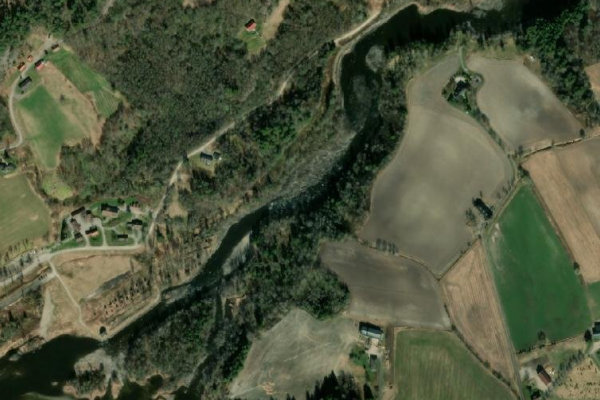 Immagine satellitare dei dintorni di Ågårdselva – Sarpsborg