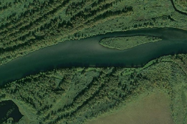 Immagine satellitare dei dintorni di Umeälven – Hemavan