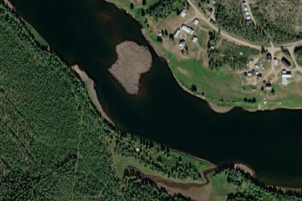 Immagine satellitare dei dintorni di Vindelälven – Vindeln