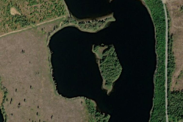 Immagine satellitare dei dintorni di Torvsjön
