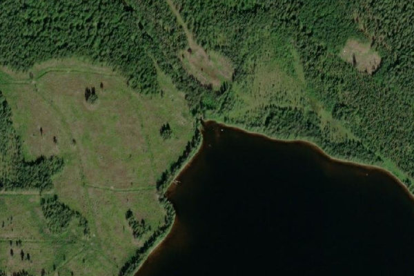 Immagine satellitare dei dintorni di Storsandsjön