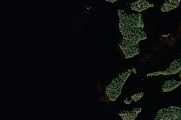 Immagine satellitare dei dintorni di Hällbymagasinet