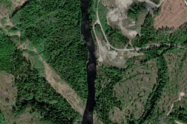 Immagine satellitare dei dintorni di Moälven – Grusgropen