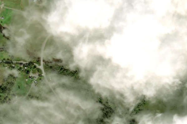 Immagine satellitare dei dintorni di Ljungan