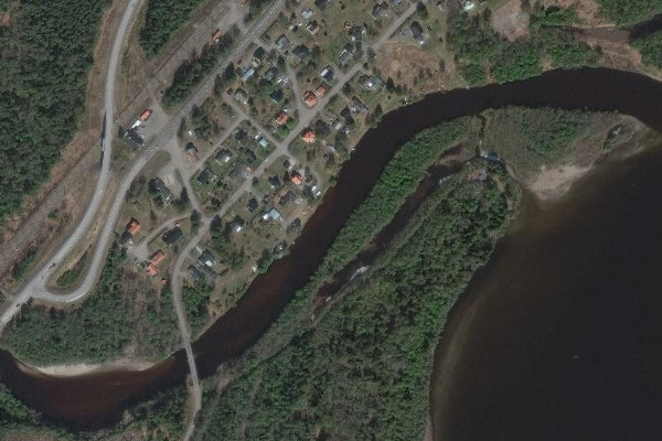 Immagine satellitare dei dintorni di Ljustorpsån – bäck från Lögdösjön