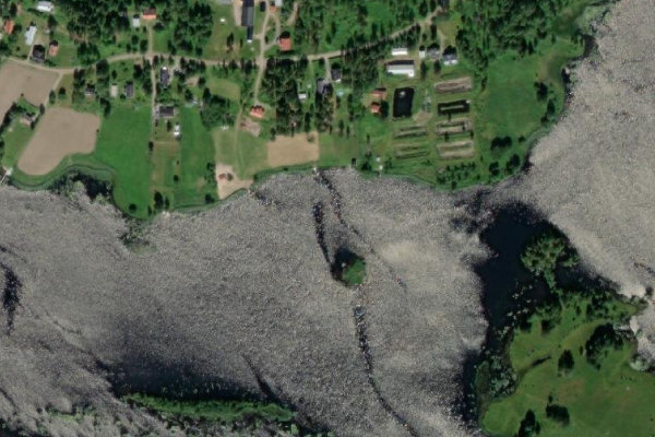 Immagine satellitare dei dintorni di Ljungan – Ånge