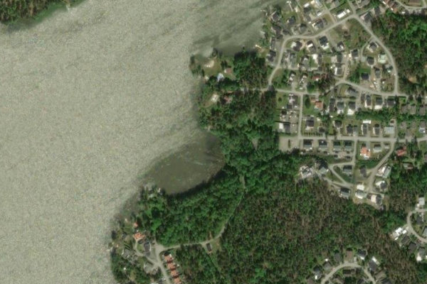 Immagine satellitare dei dintorni di Vallentunasjön