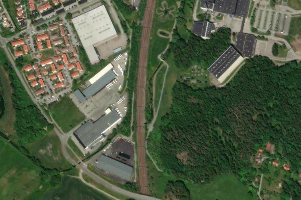 Immagine satellitare dei dintorni di Väsbyån