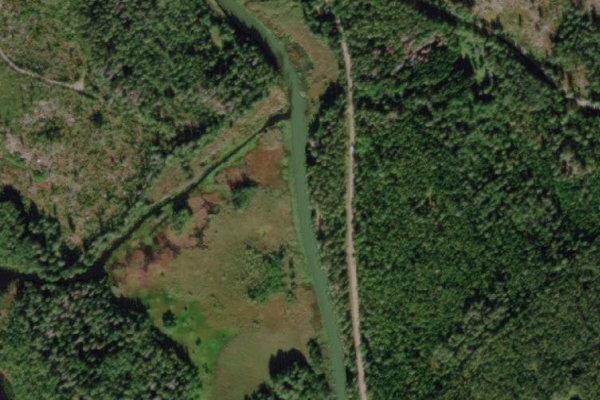 Immagine satellitare dei dintorni di Hjälmare kanal