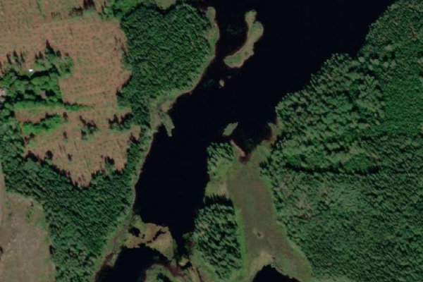 Immagine satellitare dei dintorni di Gårdsjön
