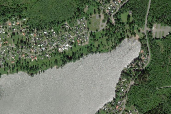 Immagine satellitare dei dintorni di Simsjön