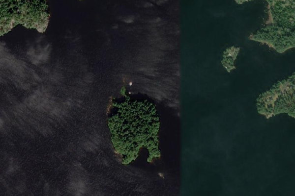 Immagine satellitare dei dintorni di Sommen – Boxholm