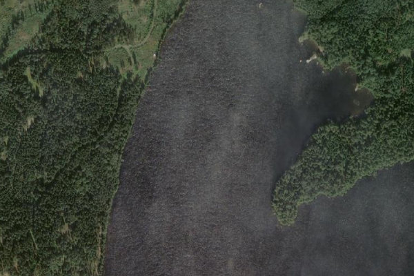 Immagine satellitare dei dintorni di Sötåsasjön