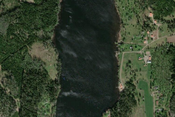Immagine satellitare dei dintorni di Raklången
