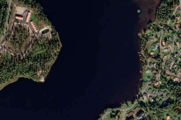 Immagine satellitare dei dintorni di Mullsjön