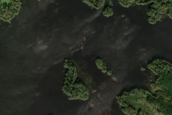 Immagine satellitare dei dintorni di Juven